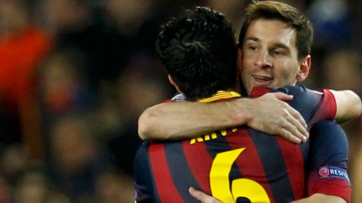 Telediario 1 - Messi e Iniesta llevan al Barça a cuartos de la Champions