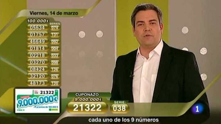 Sorteos ONCE - Sorteo ONCE - 14/03/14