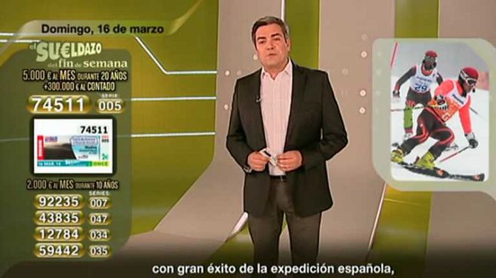 Sorteos ONCE - Sorteo ONCE - 16/03/14