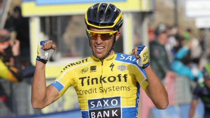 Telediario 1 - Contador asesta un golpe de autoridad en la Tirreno - Adriático