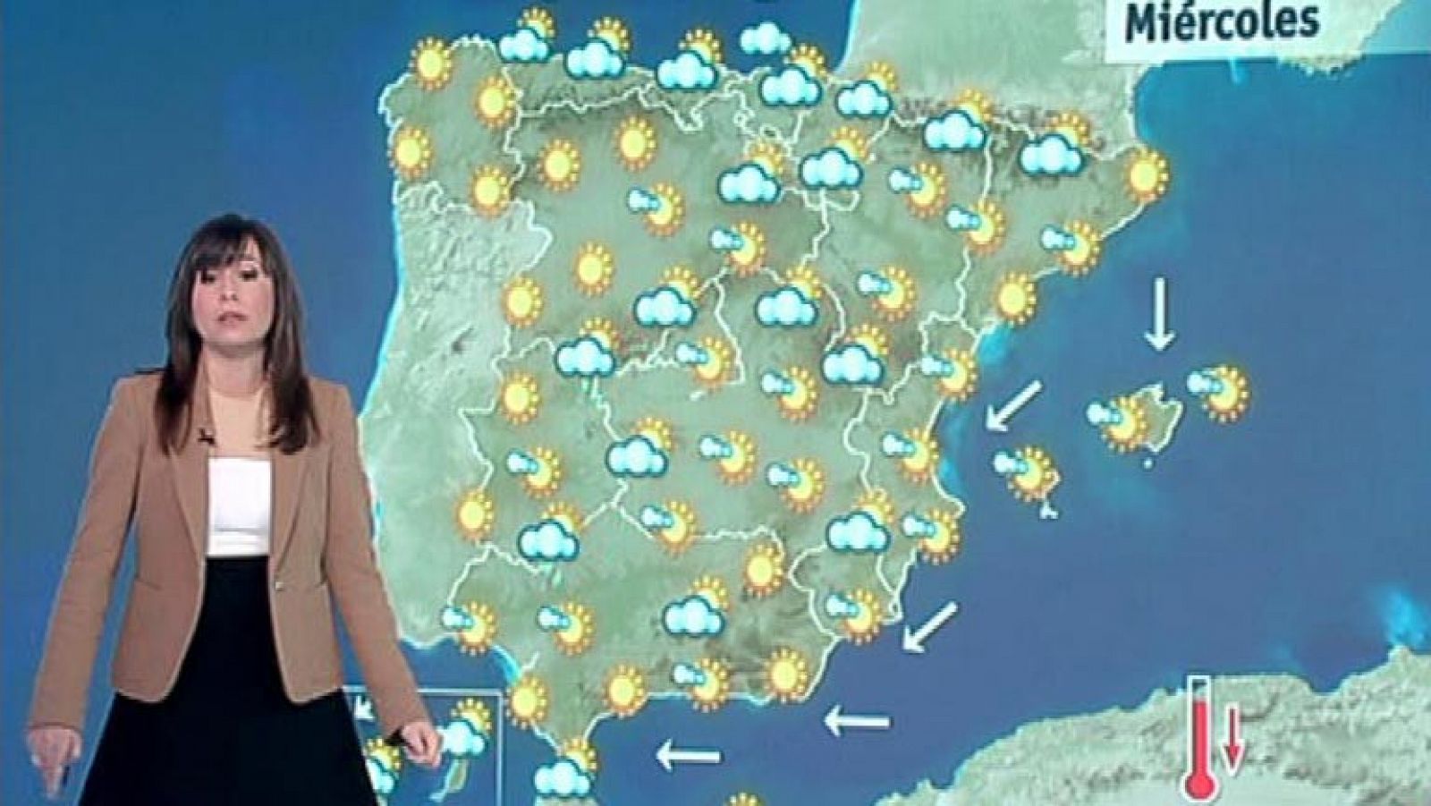 El tiempo: Algunos chaparrones y bajada de las temperaturas | RTVE Play