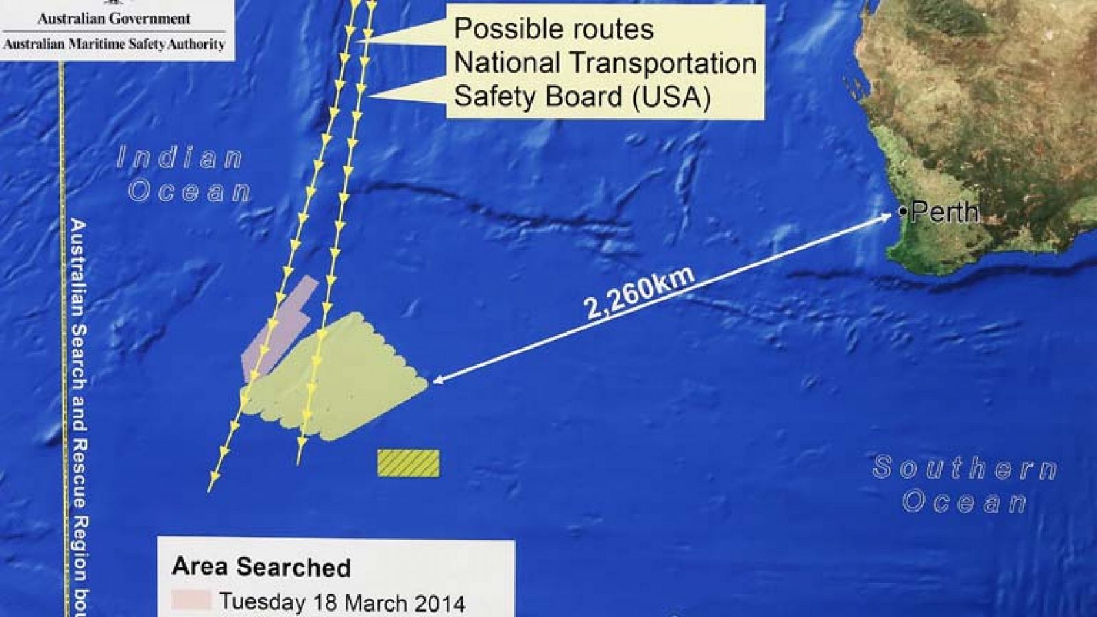 Australia investiga dos objetos que podrían pertenecer al avión desaparecido de Malasia