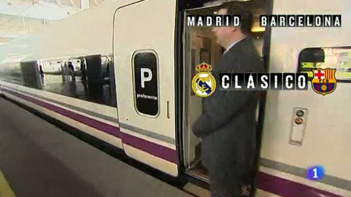 Telediario 1 - El 'clásico' ya se vive en Atocha y Barajas