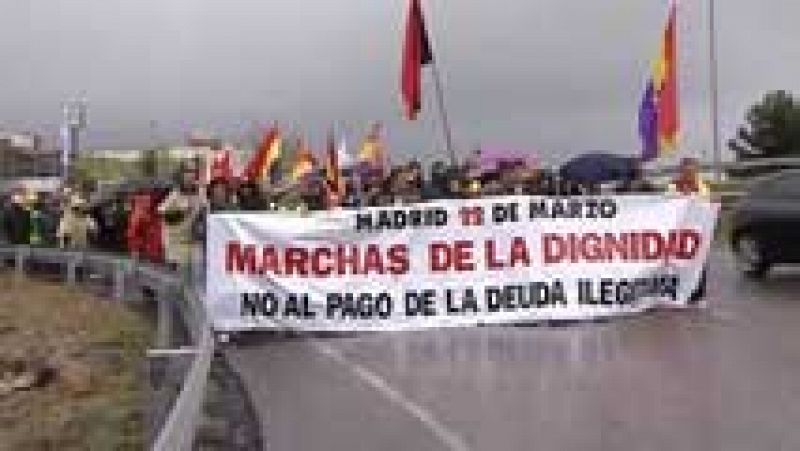 Las seis columnas de las Marchas de la Dignidad llegan a Madrid