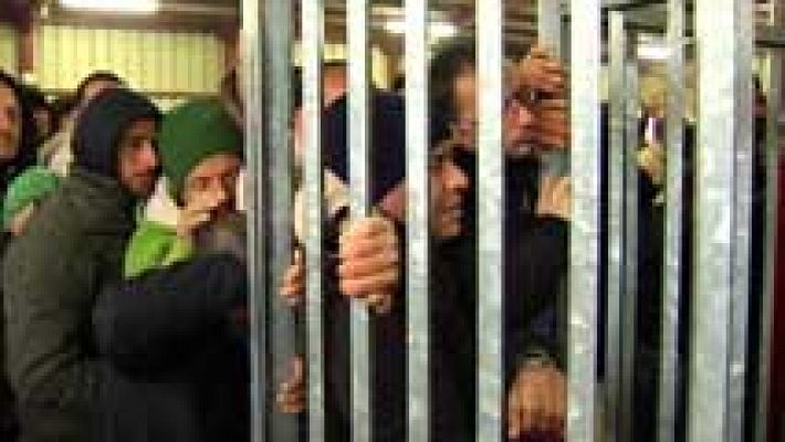 Telediario 1 - Dificultades para cruzar de Ramala a Jerusalén