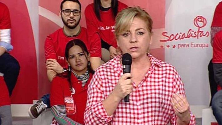 Telediario 1 - Valenciano se reúne con los voluntarios del partido