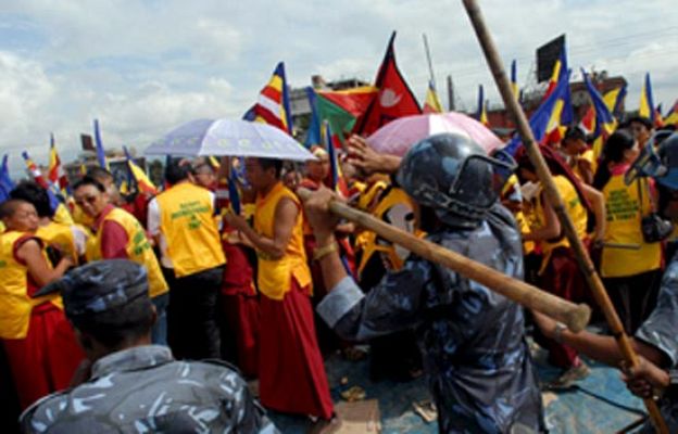  - Protestas a favor de Tibet en Nepal