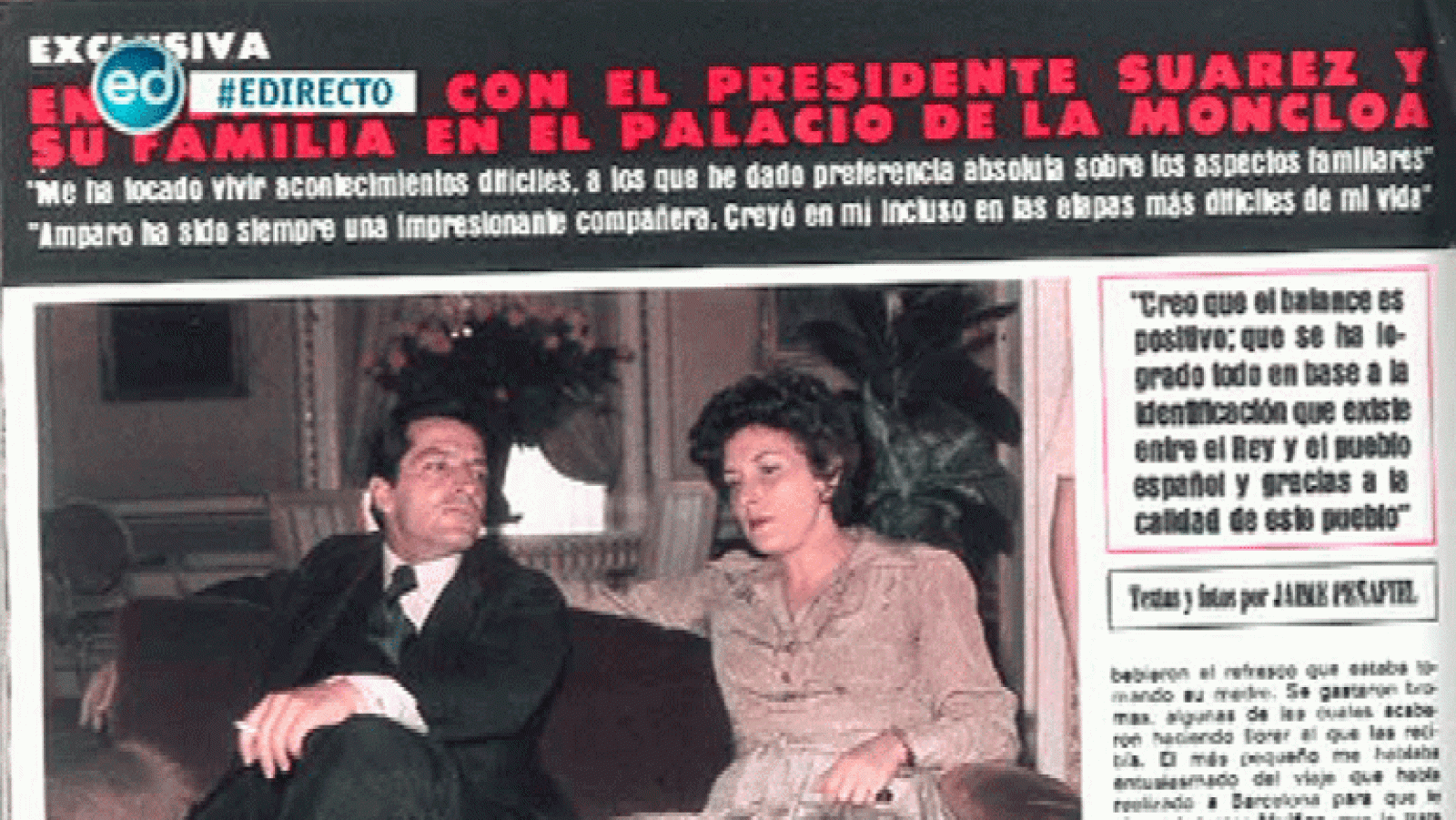 España Directo- Adolfo Suárez, un político moderno y elegante