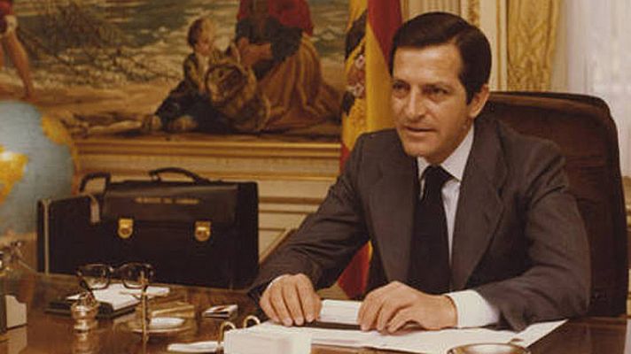 Telediario 1 - Adolfo Suárez, natural ante las cámaras antes y después del discurso