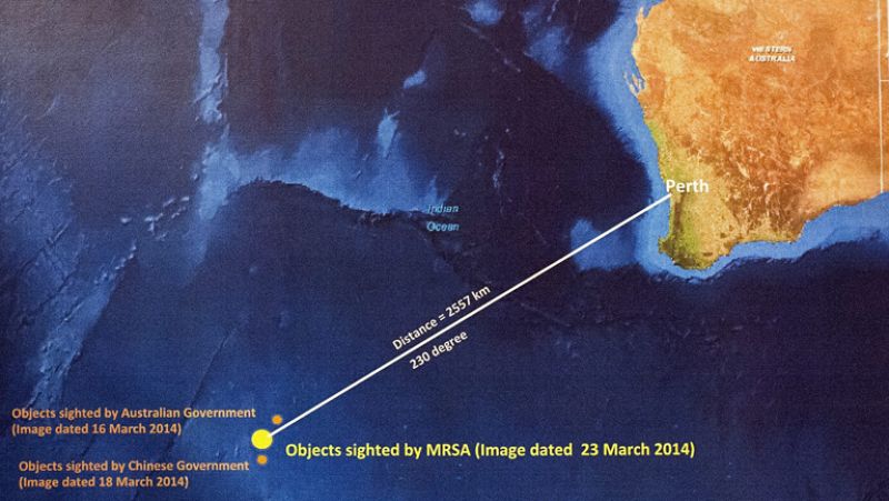 Se reanuda la búsqueda del avión de Malaysia Airlines desaparecido en el Índico