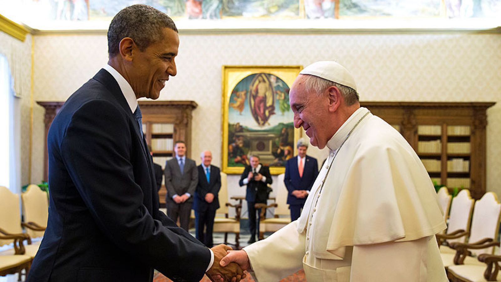 Primera entrevista entre Obama y el papa Francisco