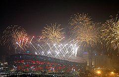 Los fuegos artificiales, protagonistas de la inauguración