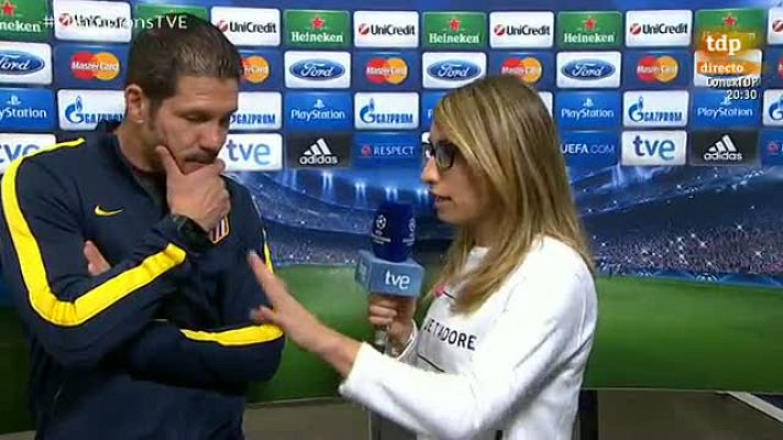 Champions League - Simeone: "Si Diego Costa ha salido del entrenamiento, veo difícil que juegue mañana"