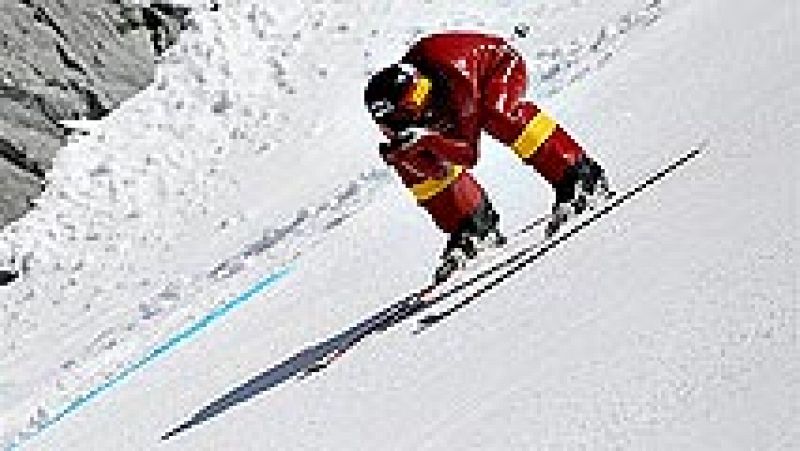El italiano Simone Origone ha batido el récord de velocidad en una ladera nevada al descender en Kilómetro Lanzado a más de 250 km/h.