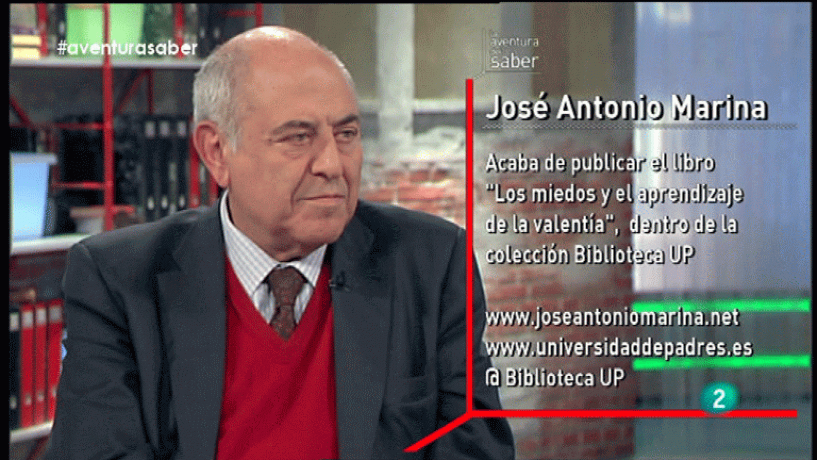 La aventura del Saber: La Aventura del Saber. José Antonio Marina. Los miedos y el aprendizaje de la valentía | RTVE Play