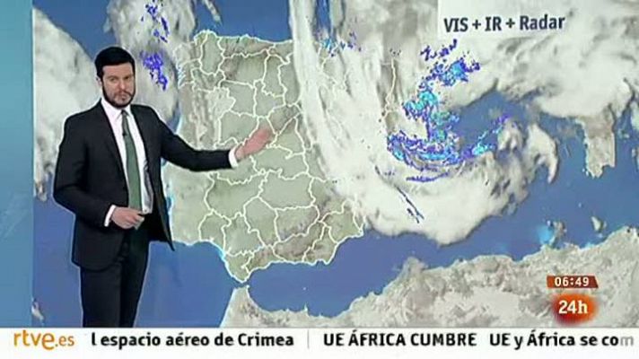 El tiempo - Viento fuerte en Baleares, nordeste peninsular, Ebro y Pirineos