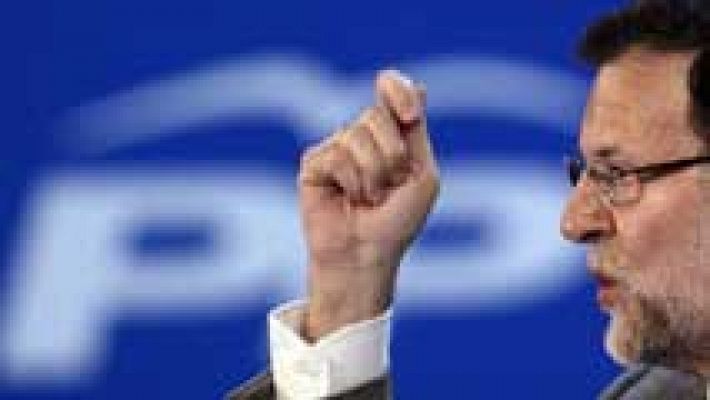 Telediario 1 - Rajoy centra su mensaje en la recuperación económica