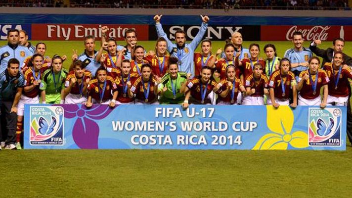 La selección española sub-17 femenina, subcampeona del mundo