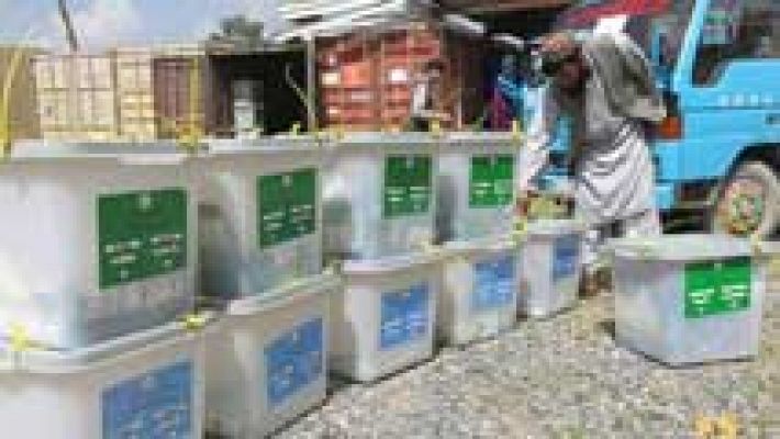 Telediario 1 - Resultados de las elecciones afganas