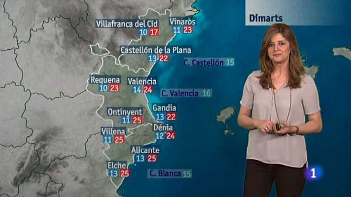 L'informatiu - Comunitat Valenciana - El tiempo en la Comunidad Valenciana - 07/04/14