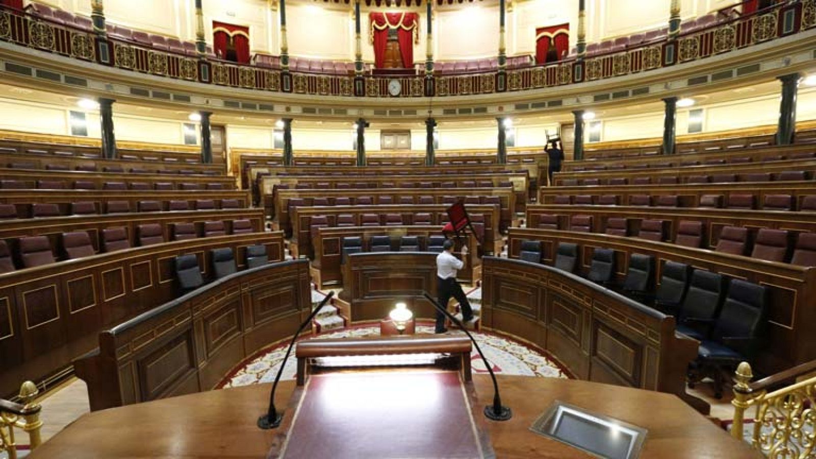 Todo preparado en el Congreso de los Diputados para la sesión de mañana