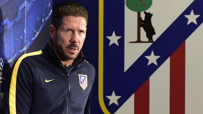 Telediario 1 - Simeone: "Si no juega Diego Costa, va a jugar Adrián"