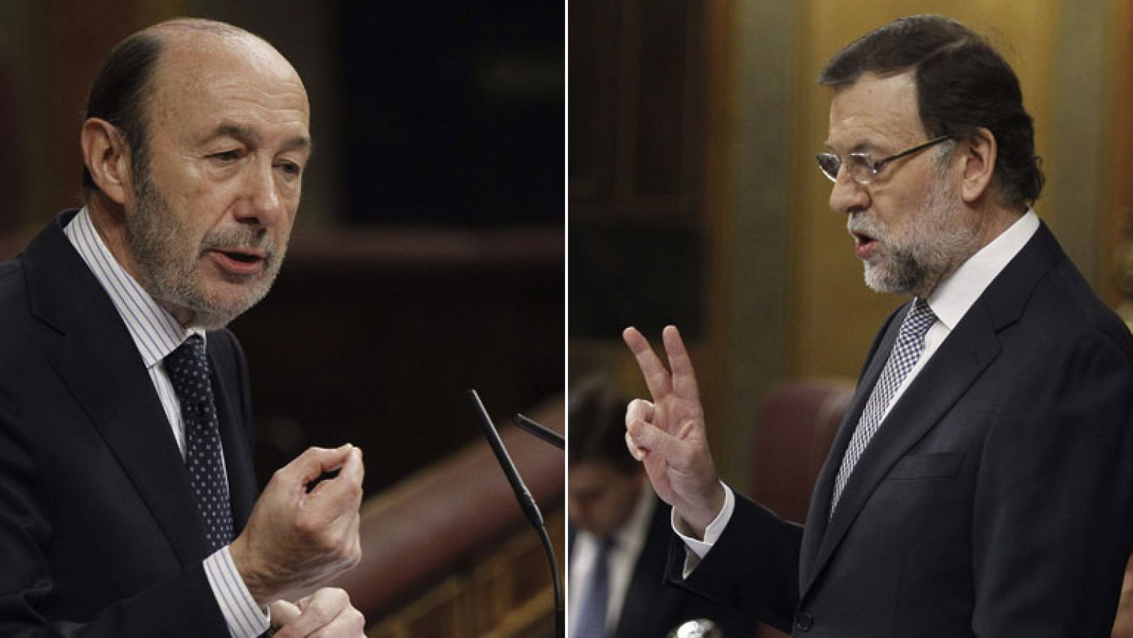 Rubalcaba acusa de crear "desigualdad social" a Rajoy, que le responde que "no tiene autoridad moral"