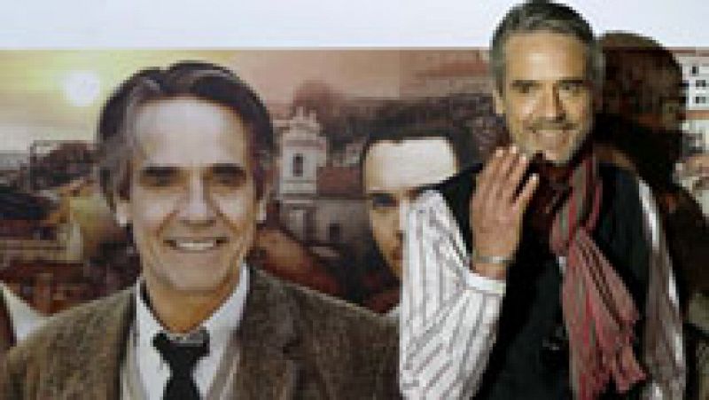 El actor britanico Jeremy Irons está en España para presentar "Tren nocturno a Lisboa" 