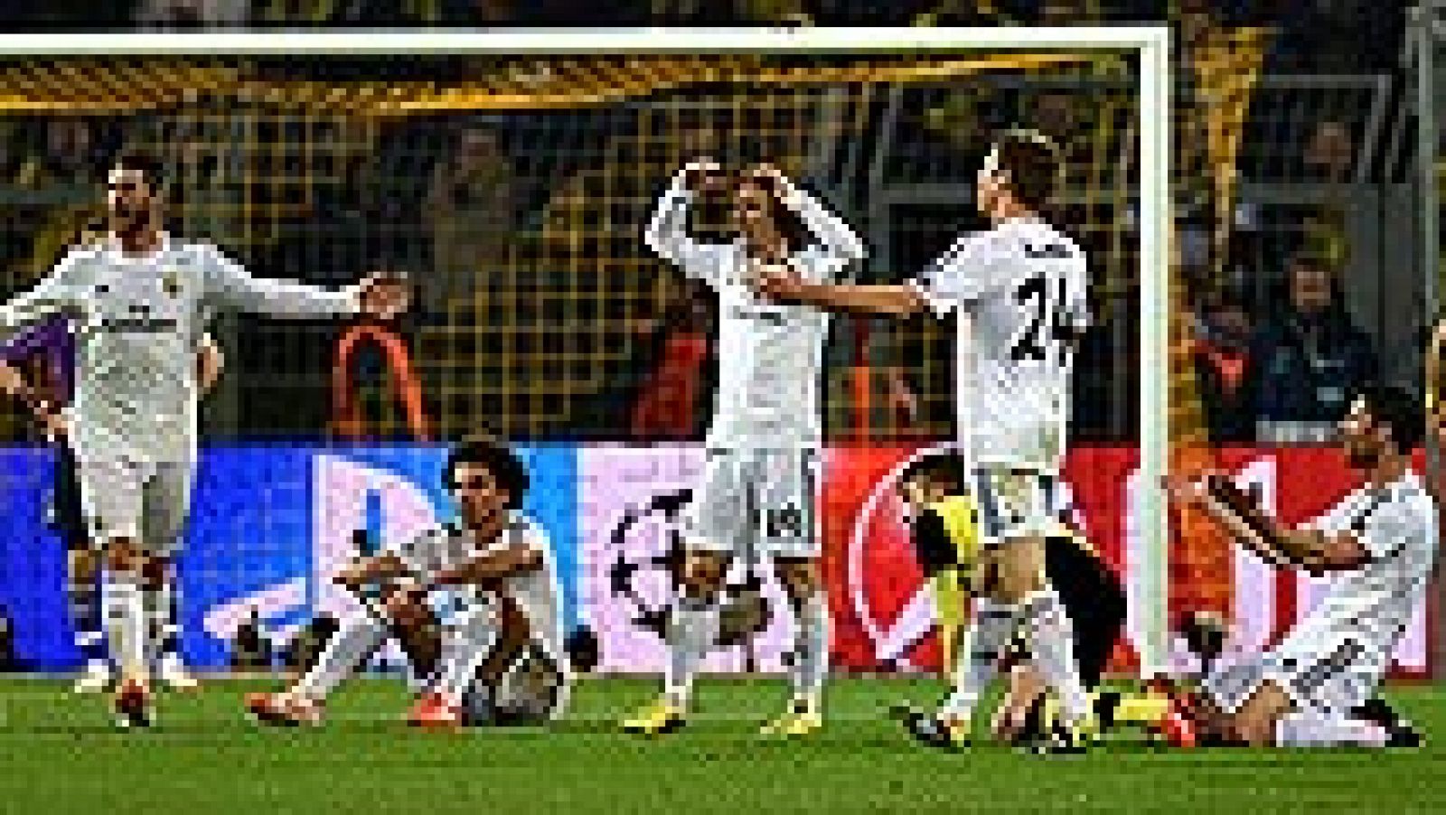 Telediario 1: El miedo se apoderó del Real Madrid en el campo del Borussia | RTVE Play