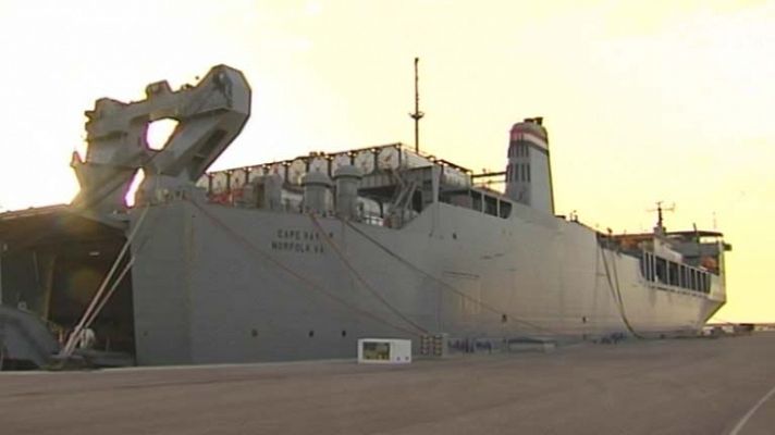 Telediario 1 - Siria ha entregado ya más de la mitad de las 1300 toneladas de su arsenal químico