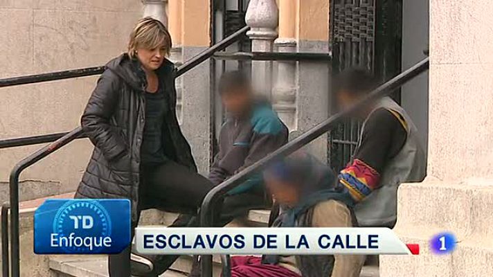 Telediario 1 - Las mafias que controlan la mendicidad se imponen con la ley del silencio