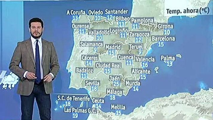 El tiempo - Lluvias en Pirineos y Sistema Ibérico