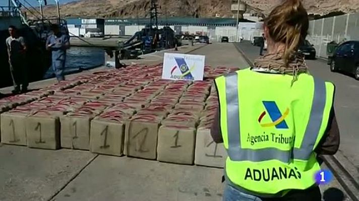 Telediario 1 - Ocho presuntos narcos sirios, libres