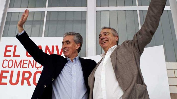 Telediario 1 - El PSOE ha llevado la precampaña a Girona