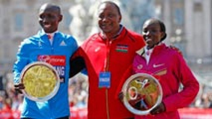 El plusmarquista mundial Kipsang impone su ley en Londres