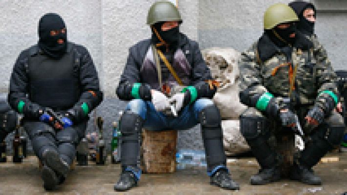 Telediario 1 - Ucrania insta a los prorrusos a deponer las armas