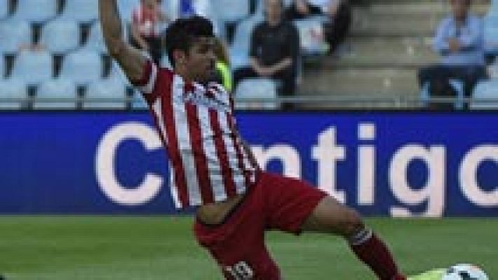 Costa entrena con normalidad tras el susto en Getafe