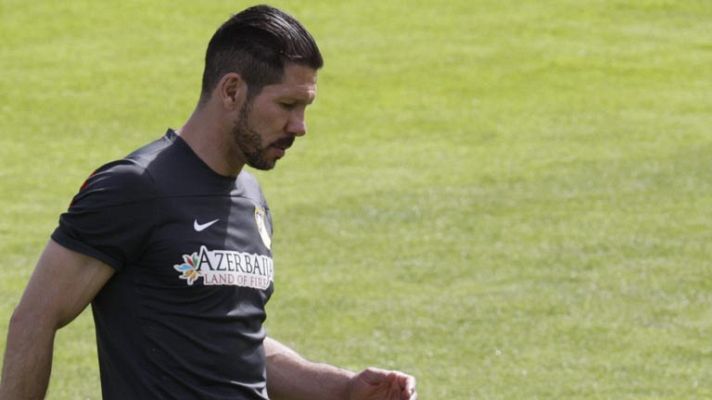 Telediario 1 - Simeone: "Cuando uno se acostumbra a ganar, no importa quién tiene delante"