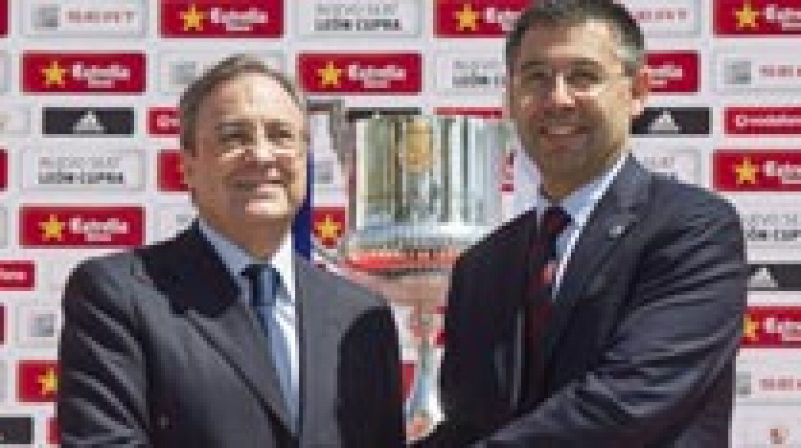 Cordialidad entre los presidentes del Madrid y el Barcelona