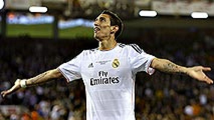 Copa del Rey - Di María inaugura el marcador de la final (0-1)