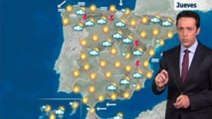 El tiempo - Empiezan a aumentar las nubes y habrá tormentas en el este
