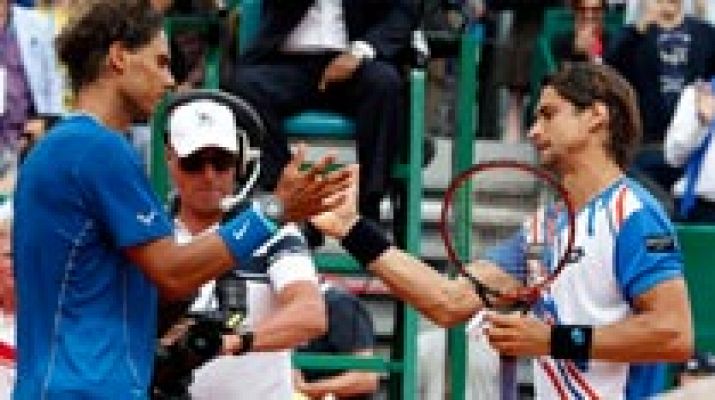 Telediario 1 - David Ferrer acaba con su larga espera ante Nadal