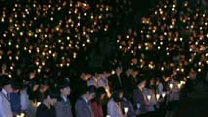 Telediario 1 - Recuperación del ferry surcoreano