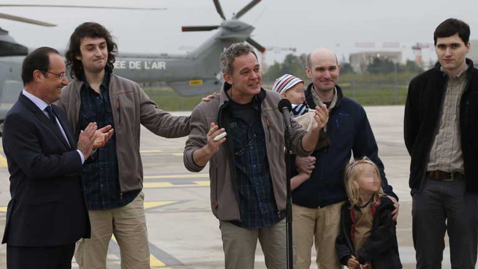 Los periodistas franceses secuestrados en Siria ya están en casa