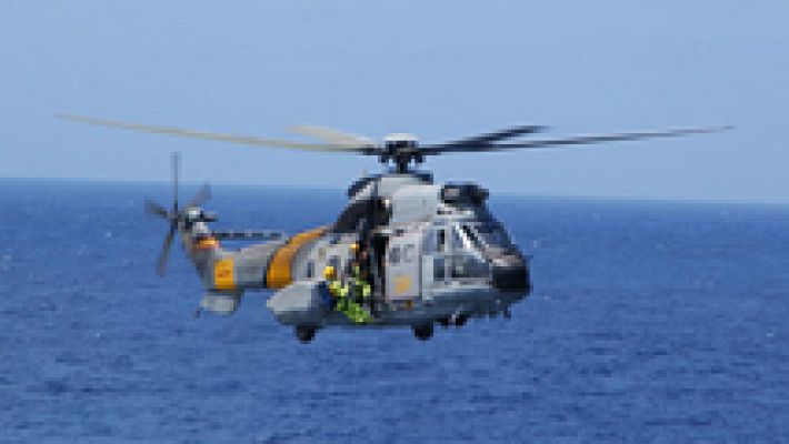Hallan el helicóptero accidentado en aguas canarias