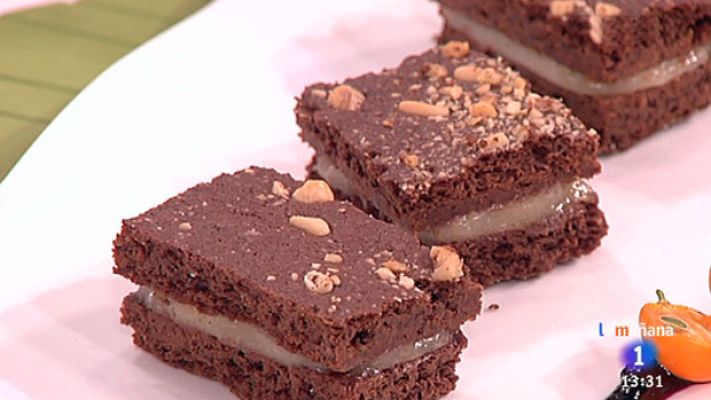 RTVE Cocina - Brownia con crema de limón
