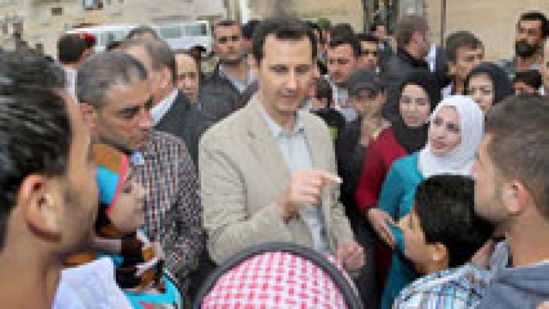 En Siria, Bachar Al Asad ha reaparecido esta vez en Malula 