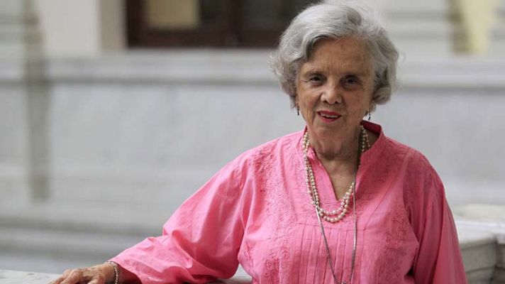 Telediario 1 - Palabras de la escritora Elena Poniatowska
