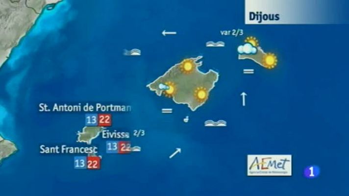 Informatiu Balear - El temps a les Illes Balears - 23/04/14