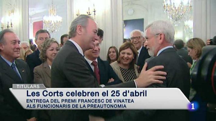 L'informatiu - Comunitat Valenciana - La Comunidad Valenciana en 2' - 25/04/14